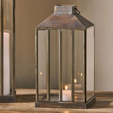 Nampo Lantern H28cm, Aged Antique