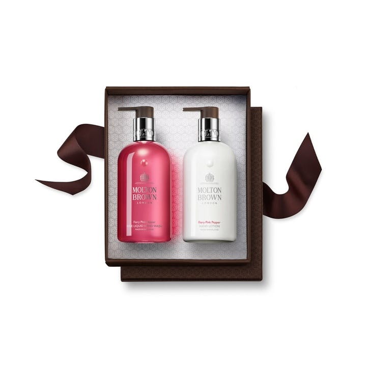 Hand wash and hand lotion set, 300ml, Molton Brown, Fiery Pink Pepper