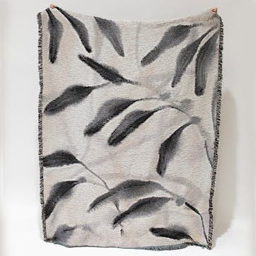 Amongst Woven Recycled Cotton Throw 137 x 183cm, Beige/Grey