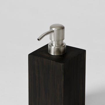 Mezza Soap Dispenser H18cm, Dark Oak