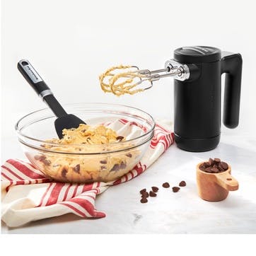 Cordless Hand Mixer, Black Matte