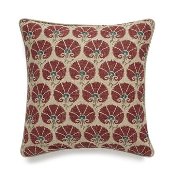 Carlina Cushion Cover 51 xx 51cm, Red Madder