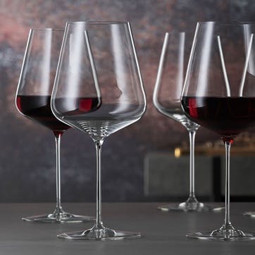 Definition Set of 2 Bordeaux Red Wine Glasses 750ml, Clear