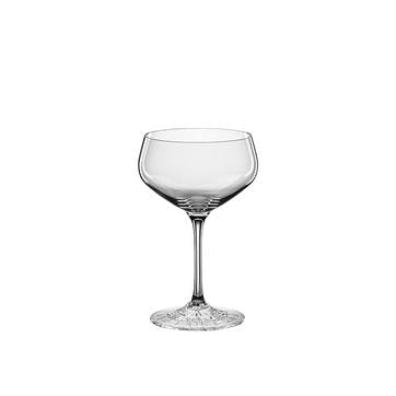 Perfect Serve Set of 4 Champagne Coupes 235ml, Clear