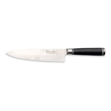 Katana Saya Pakkawood Chef's Knife 20cm Damascus Blade,