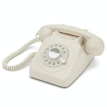 746 Rotary Telephone; Ivory