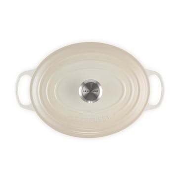 Signature Cast Iron Oval Casserole, 29cm, Meringue