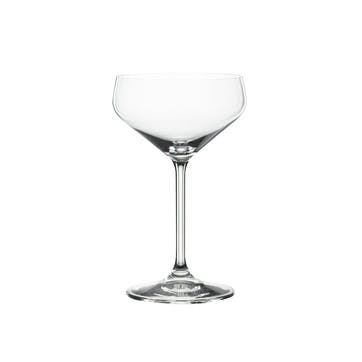 Style Set of 4 Champagne Coupes 290ml, Clear