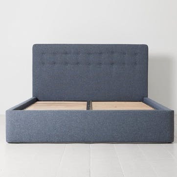 Bed 01 Linen King Size Frame, Midnight