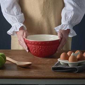 In The Forest Mixing Bowl D21cm, Red