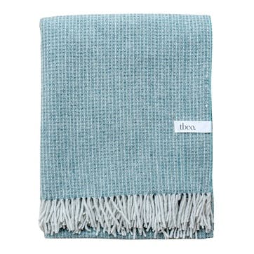 Recycled Wool Blanket  145 x 190cm, Sage Waffle