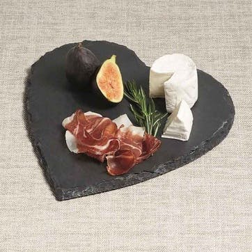 Slate Heart Shaped Serving Platter, 25cm, KitchenCraft,