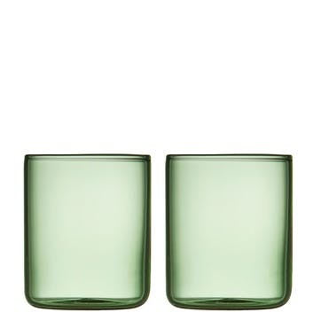 Torino Set of 2 Shot Glasses, 55ml, Green