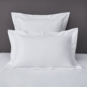 Savoy Oxford Pillowcase, Standard, White