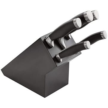 Stellar James Martin Knife Block 5 Piece Set , Black