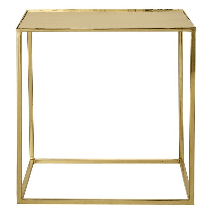 Cube Coffee Table, Gold