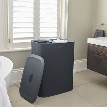 Tota, Easy-Empty, Laundry Basket, 90 Litre Black