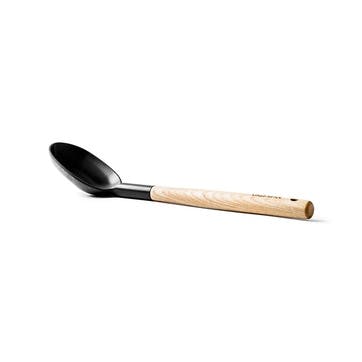 Mayflower Serving Spoonwith Ashwood Handle 30cm, Light Brown