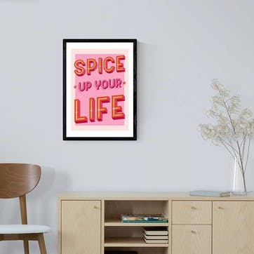 HollieGraphik Spice Up Your Life Print, Pink