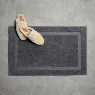 Organic 600gsm The Bath Mat 50 x 80cm, Slate