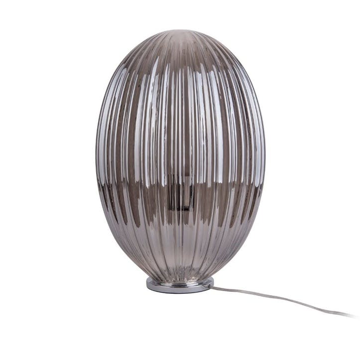 Glass Table Lamp, Smokey Grey