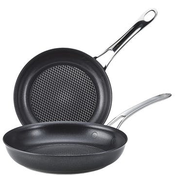 Anolon X Twin Pack Skillet 21cm & 25cm, Black