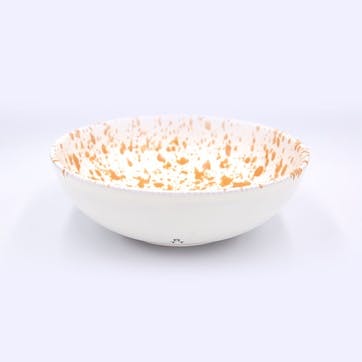 Splatter Pasta Bowl D20cm, Burnt Orange