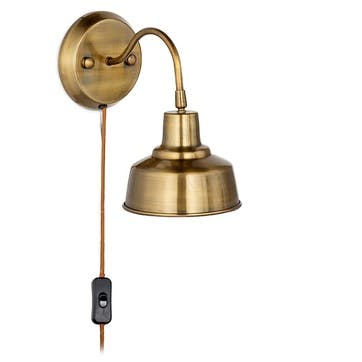 Nar Wall Lamp H23.5cm, Antique Brass