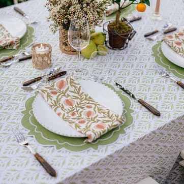 Esme Tablecloth, 235 x 335cm, Sage Green