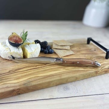Naturally Med Olive Wood Cheese Knife L24cm