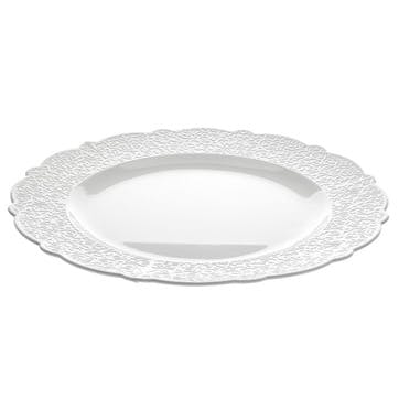 Dinner plate, 27cm, Alessi, Dressed by Marcel Wanders, white