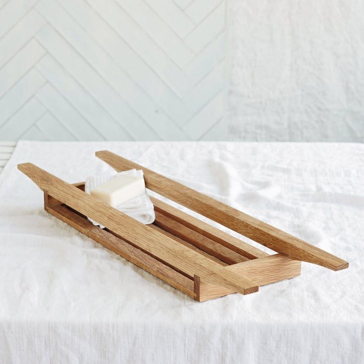 Wooden Bath Tidy, Oak