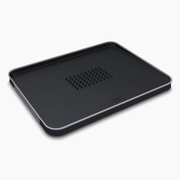 Cut & Carve Plus Chopping Board Extra Large, Black