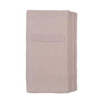 Herringbone Set of 4 Everyday Napkins 20 x 20cm, Dusty Lavender