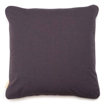 Geometric Silk Cushion, 46 x 46cm, Teal Grid Blocks