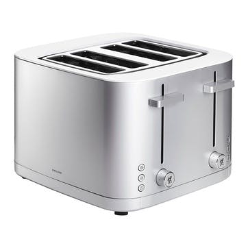 Enfinigy 4 Short Slot Toaster, Silver