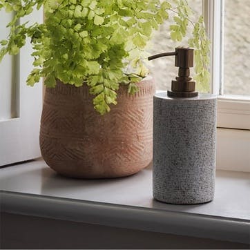 Asana Marble Soap Dispenser, Grey