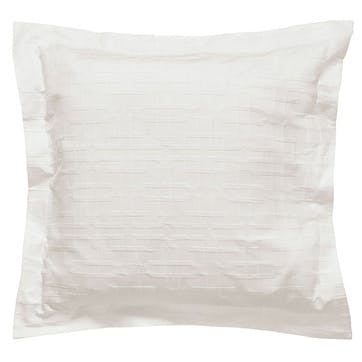 Hampton Trellis Square Pillow Case, White