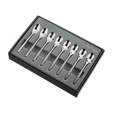 Blockley Slate Set of 8 Coffee Spoons L11.5cm, Stainless Steel