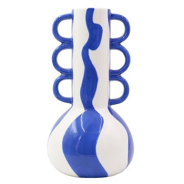 Tomas Vase H29.5cm, Bold and Blue