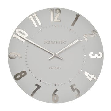 Mulberry Clock, 51cm, Silver Cloud