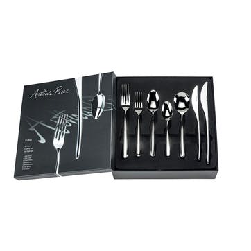 Signature Echo 84 Piece 12 Person Boxed Cutlery Set , Stainless Steel