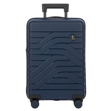 Ulisse expandable trolley suitcase 55cm, Ocean Blue