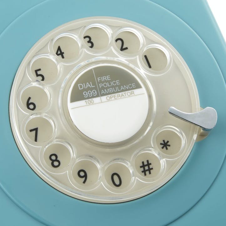 746 Rotary Telephone; Blue