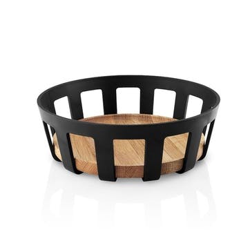 Nordic Kitchen Bread Basket H7 x D21.5cm, Black