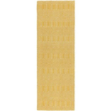 Sloan ethnic flatweave runner 66 x 200cm, mustard