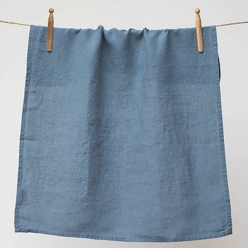 Linen Tea Towel, Parisian Blue