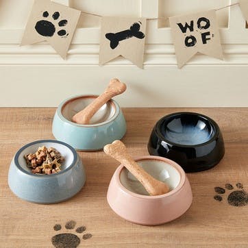 Studio Grey Pet Bowl, D17 x H6cm, Grey