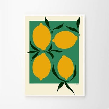 Anna Mörner Green Lemon, 30x40, Green