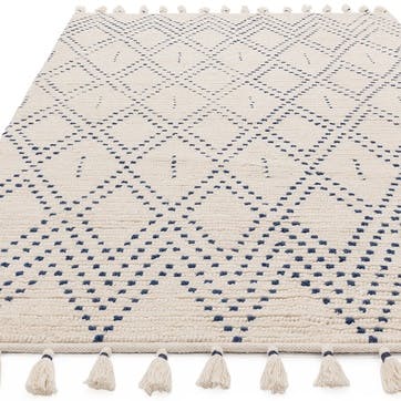 Nepal diamond rug 160 x 230cm, Blue